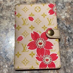Authentic Louis Vuitton Cherry Blossom Agenda Red